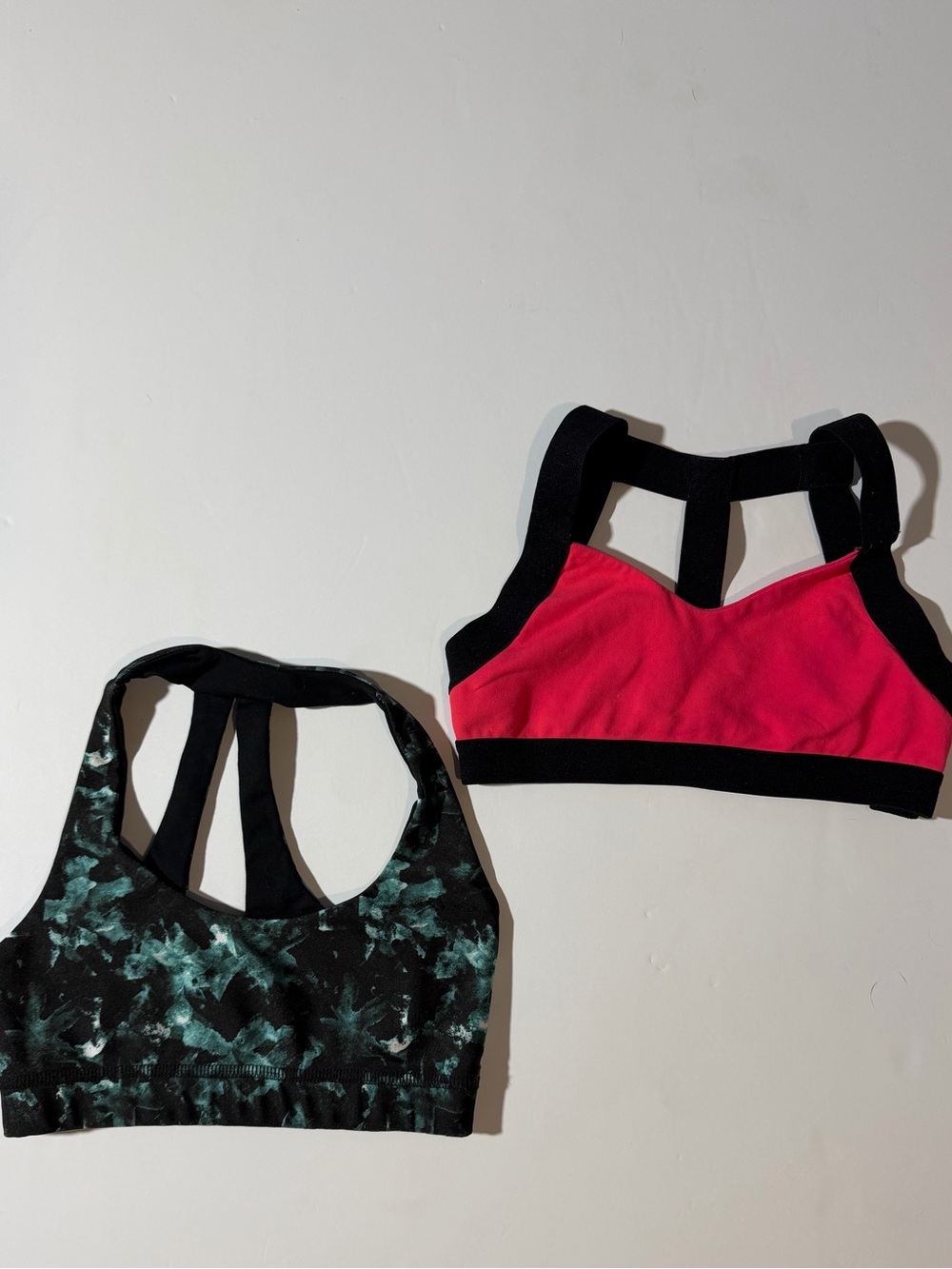 Two MC strappy dance sports bras